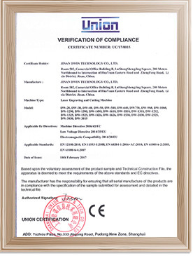 China Jinan Dwin Technology Co., Ltd Zertifizierungen